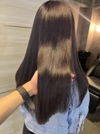 ロング カラー 💜eluあやね💜 🫧カラー・縮毛矯正のヘアスタイル