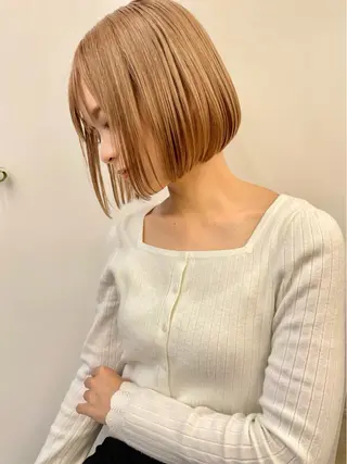 ショート カラー レイヤー似合わせ カット/山下凌生のヘアスタイル