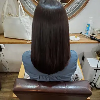 セミロング カラー 韓国風レイヤーカット 上手く丁寧早い/マツのヘアスタイル