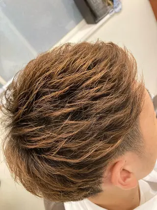 ショート 垢抜け・メンズパーマ 津山祐紀のヘアスタイル