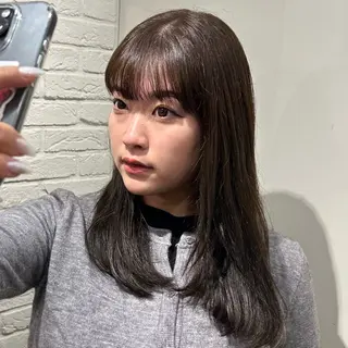 セミロング カラー 透明感似合わせカラー 🍀あかり🍀のヘアスタイル