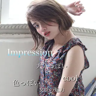 ショート カラー パーマ ヘアアレンジ 髪質改善/韓国風 レイヤー/田村祐樹のヘアスタイル