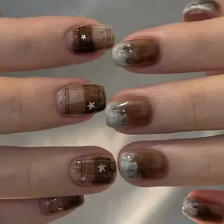 ネイル ネイル💕& まつ毛パーマのネイルデザイン