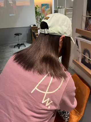 セミロング カラー SIKI yuuna レイヤーカット🪽のヘアスタイル
