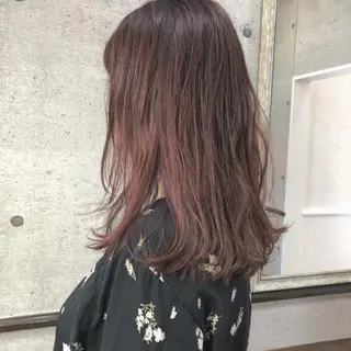 ロング カラー 江原 彩華のヘアスタイル