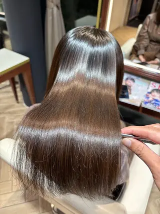 セミロング 山中 あるのヘアスタイル