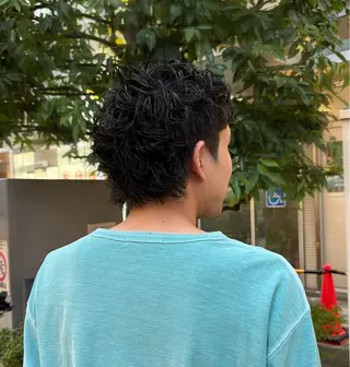 パーマ メンズ ミサキ/ ボリュームレイヤー♡のヘアスタイル