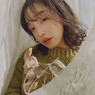 ミディアム カラー 外国人対応 佐久間のヘアスタイル