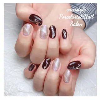ミディアム ネイル 🐾enen style 🐾のネイルデザイン