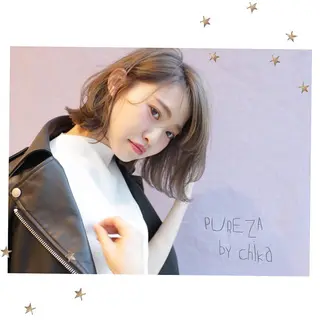 ショート ミディアム 市川 千夏のヘアスタイル