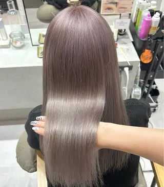 ロング カラー 立川 🫧 ブリーチ 艶髪カラー🧸✨️のヘアスタイル