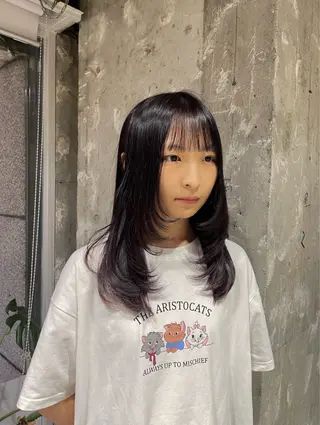 セミロング 阪倉 美玲のヘアスタイル