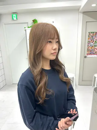 ロング カラー 颯人/三ノ宮/ 透明感/ブリーチのヘアスタイル
