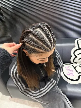 ロング 松下 愛生のヘアスタイル