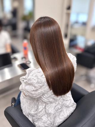 ロング 🫧とぅるん艶髪🫧 透明感カラー×猿渡のヘアスタイル