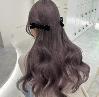 ロング 淡色ラベンダー♡ ニーナ🎀🦙のヘアスタイル
