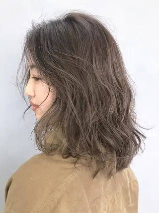 ミディアム カラー パーマ ヘアアレンジ ITbyALBUM 中野店のヘアスタイル
