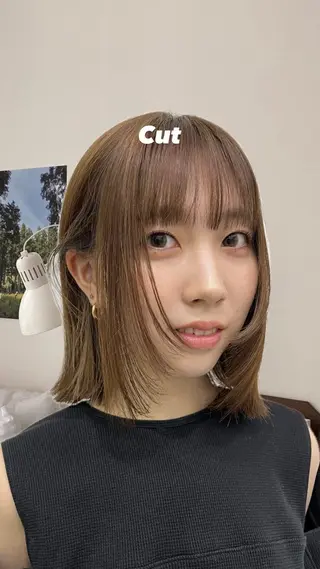 ミディアム JUURI- Shionのヘアスタイル