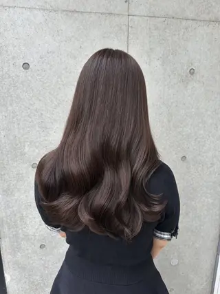 ロング カラー 🌼💛髪質改善× ケアカラー💛クルミのヘアスタイル