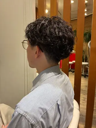 パーマ メンズ 友永 風歌のヘアスタイル