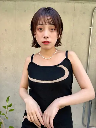 ミディアム カラー IPPO 下北沢のヘアスタイル
