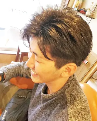 ショート メンズ spa hair ark 富井直美のヘアスタイル