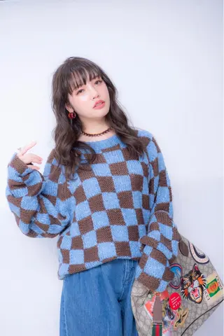 ロング カラー パーマ ヘアアレンジ メンズ キッズ ネイル マツエク・マツパ バトヘアー渋谷 officialのヘアスタイル