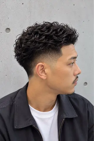 ショート パーマ ORI. men’s hairのヘアスタイル
