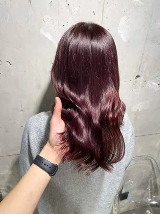ミディアム カラー ベージュカラー💖 やすひろのヘアスタイル
