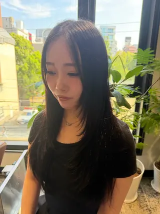 カラー アユム店長褒められ 艶髪プロデュース✨のヘアスタイル
