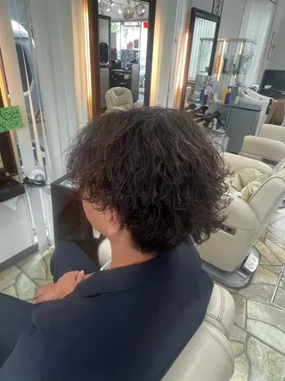 パーマ メンズ 👑縦落ちパーマ番長 💎Shoki/生駒のヘアスタイル