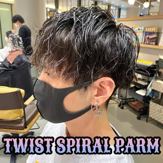 ショート パーマ メンズ unopulir 景山 凌のヘアスタイル
