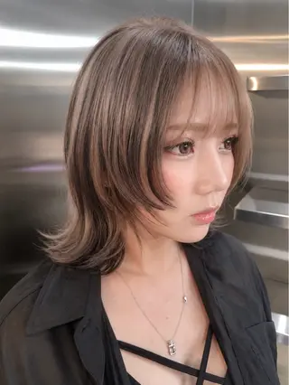 ショート カラー 隼多/似合わせ レイヤー/オリーブのヘアスタイル