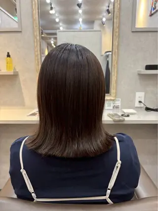 セミロング 小林 羽蘭のヘアスタイル