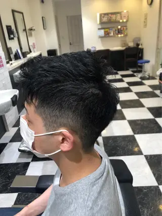 ショート メンズパーマ、カラー 大募集村上莉奈のヘアスタイル