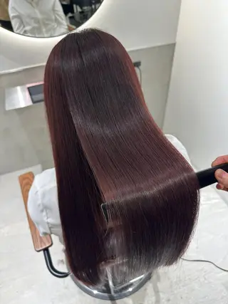 ロング カラー 髪質改善 縮毛矯正/ レイヤー/銀座/本木のヘアスタイル