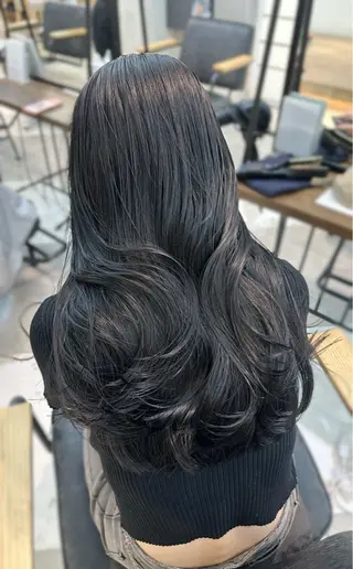 ロング カラー 韓国ヘアメンズ・レデ ィース特化ミクのヘアスタイル