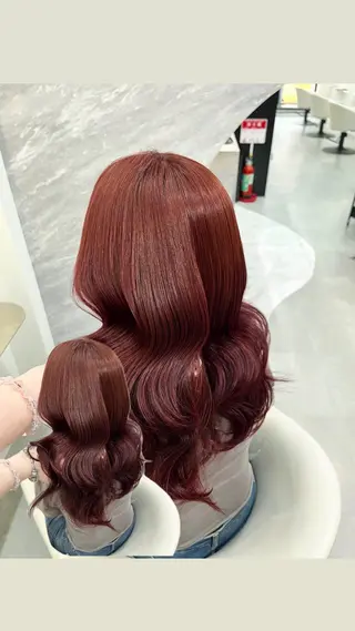 セミロング カラー ヘアアレンジ 🩶透明感カラー 池袋/mei🩶のヘアスタイル