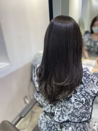ミディアム カラー メンズ清潔感のプロ 💈メンズパーマ藤田のヘアスタイル