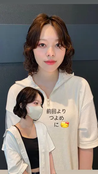 ショート カラー パーマ mai / linoah˚✧のヘアスタイル