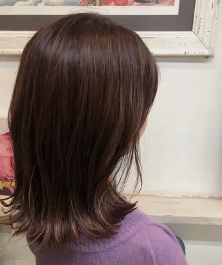 ミディアム Moca 〰️のヘアスタイル