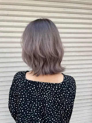 ミディアム カラー 國生 香織のヘアスタイル