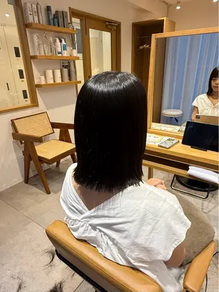 ミディアム fumika ☪︎⋆のヘアスタイル
