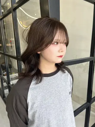 ミディアム カラー Maison Halu YUKIのヘアスタイル