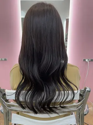 ロング カラー 韓国×網紅ヘア 🤍りん🤍のヘアスタイル