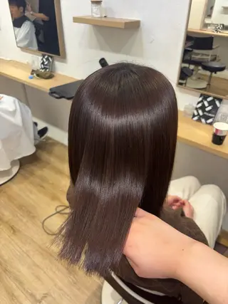 ミディアム カラー ️韓国ヘア／レイヤー カット❤️Yūkaのヘアスタイル