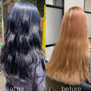 ロング カラー 色落ちまで可愛い🧚 心斎橋hikaruのヘアスタイル