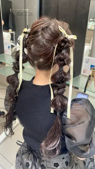 ヘアアレンジ 🧡髪質改善💛 🌸SAKURA🌸のヘアスタイル