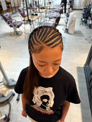 ロング カラー ヘアアレンジ メンズ キッズ BRAIDS💎愛子 大人ハイライト💎のエステ・リラクイメージ
