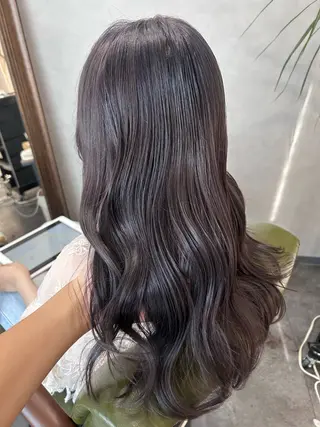 ロング カラー レイヤーカット/透明 感カラー🩵中村友美のヘアスタイル